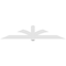 Ekena Millwork Redmond Architectural Grade PVC Gable Bracket, 108"W x 22 1/2"H x 4"D x 6"F, 5/12 Pitch GBP108X23X0406RED00 - alternate 2